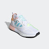 zx 2k boost core white / hazy sky / glow pink