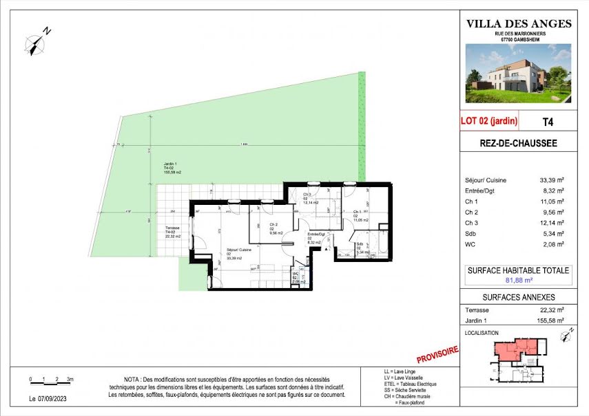 Vente appartement 4 pièces 81 m² à Gambsheim (67760), 325 000 €