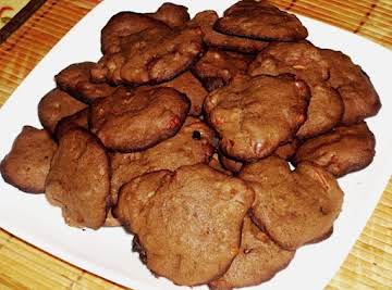 Crispy Double Chocolate Chip Pecan Cookies