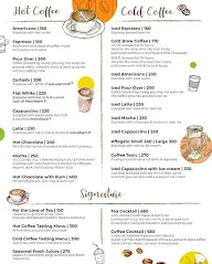 Blue Tokai Coffee Roasters menu 1