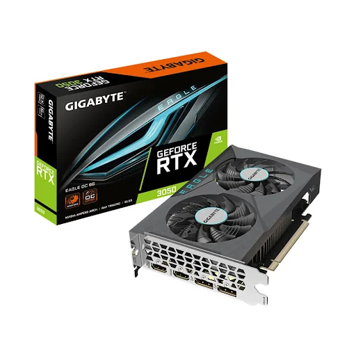 Card màn hình GIGABYTE RTX 3050 EAGLE OC 6G 6GB GDDR6 (GV-N3050EAGLE OC-6GD)