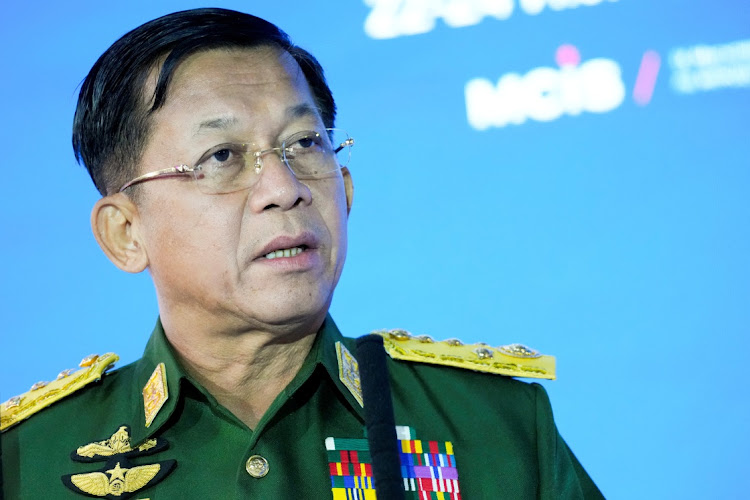 Commander-in-Chief of Myanmar's armed forces, Senior General Min Aung Hlaing in Moscow on June 23, 2021. File Picture: Alexander Zemlianichenko via REUTERS