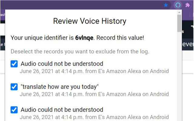 Alexa Voice History Preview image 1