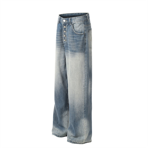 Title 5, Mens button cardigan with loose jeans punk sty...