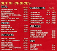 Street-Za Food Truck menu 1