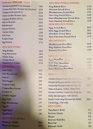 New Hyderabadi Biryani Box menu 1