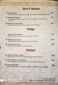 Sheesh Mahal - Mansingh Palace menu 5