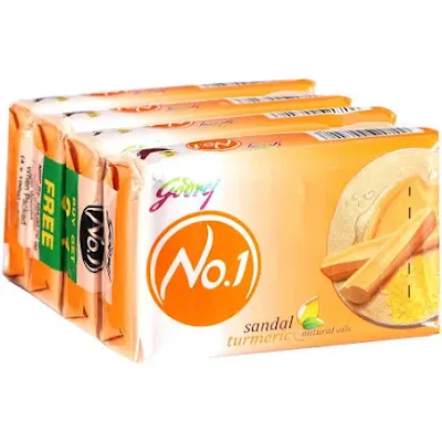 Godrej No 1 Godrej Soap No Sandal & Turmeric 1 Pc