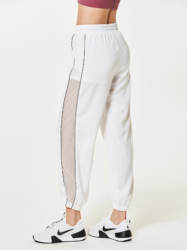 Title 4, Womens White Patchwork Breathable Thin Sweatpa...