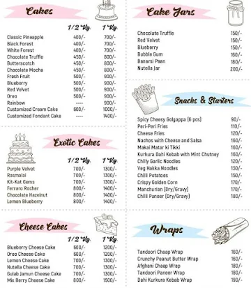 Broomie's Bakery menu 