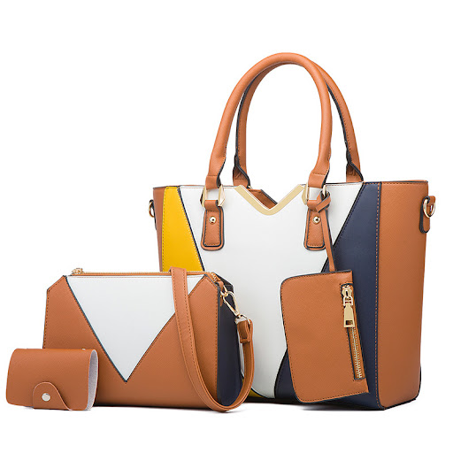 Title 5, Fashion Diagonal Simple Wild Four-Piece Mother ...