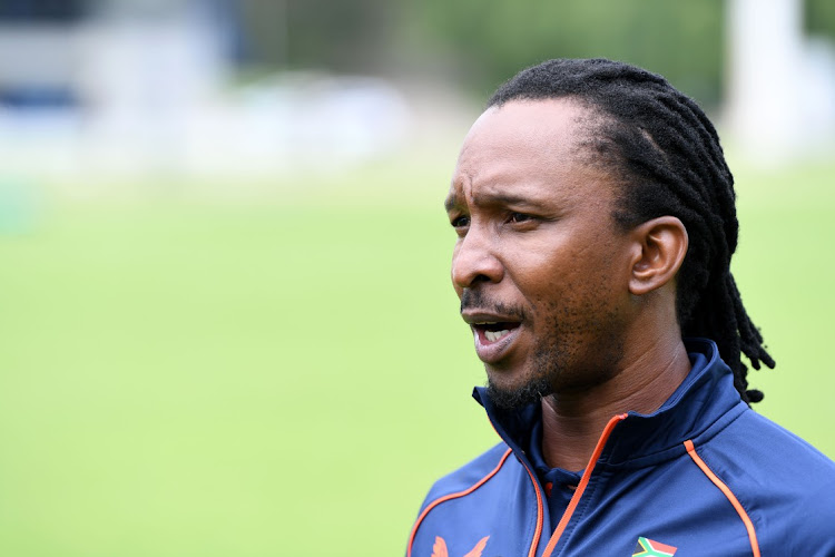 Head coach Malibongwe Maketa during the men's national test squad announcement media briefing at CSA Powerade Centre of Excellence on November 14 2022 in Pretoria. Picture: GALLO IMAGES/LEE WARREN