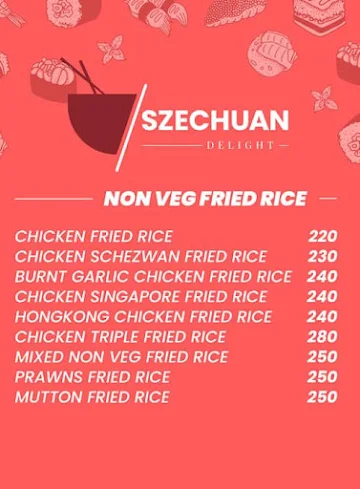 Szechuan Delight menu 