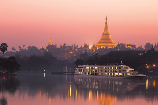 Scenic-Aura-Irawaddy-River - Scenic Aura sails the Irrawaddy River in Myanmar past centuries-old temples and pagodas.