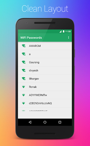 Saved WiFi Passwords [ROOT]