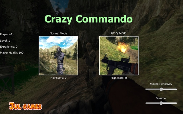 Crazy Commando Game