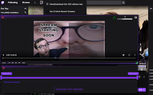 Twitch VOD Downloader