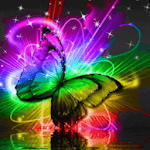 Cover Image of डाउनलोड Colored Butterfly On Water Liv 4.1 APK