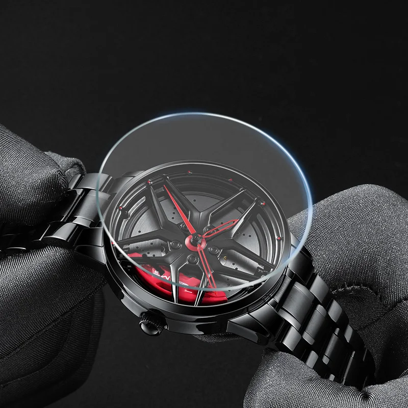 Herenhorloge Pentagram Smeedwerk Holle Naaf Model Mode Stereo Een Stijlvol Accessoire voor de Moderne Man