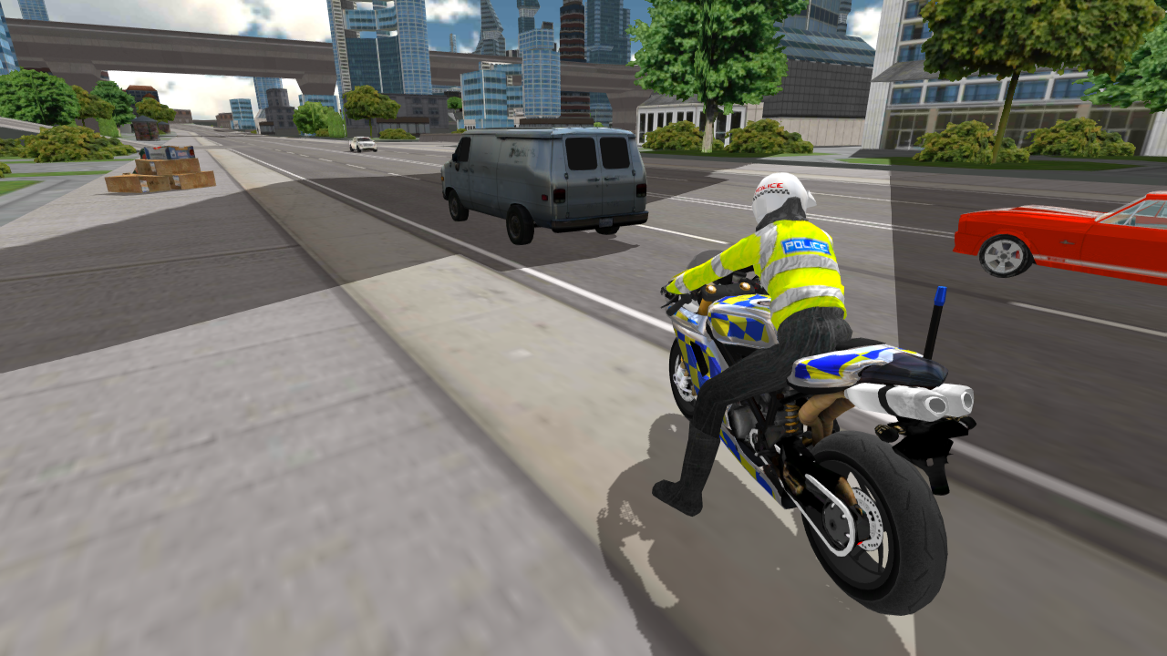   Police Motorbike Simulator 3D- 스크린샷 