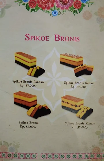 Livana Spikoe menu 