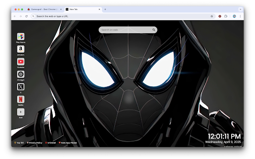 Miles Morales Noir Black Spider-Man Live Wallpaper Preview 4