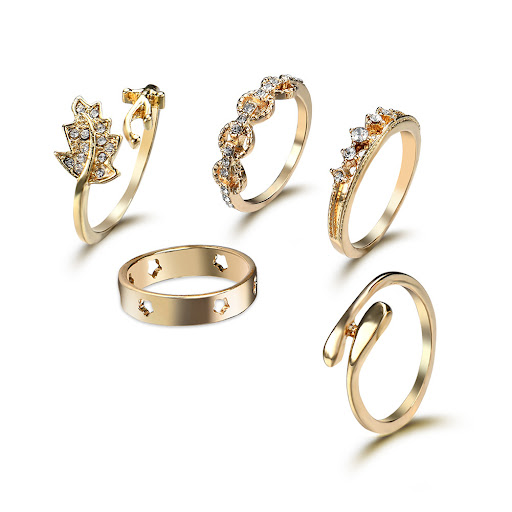 Title 4, Personalized fashion all-match ring with diamon...