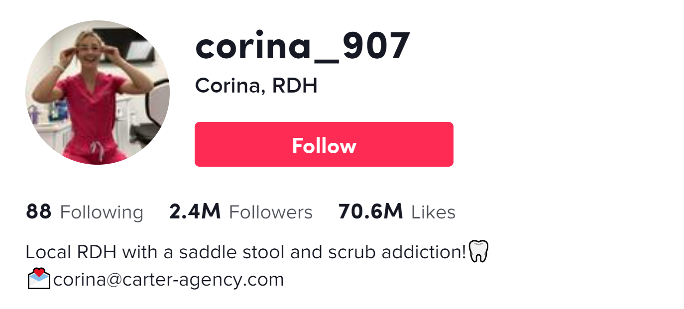Dental Hygienist and Content Creator Corina Monroe of Corina_907 on Making Viral Content