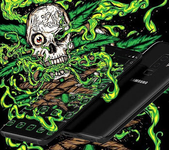 Green Weed Skull Theme(圖3)-速報App