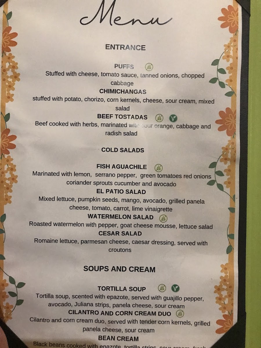 Sunscape Sabor Cozumel gluten-free menu