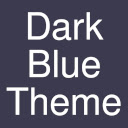 Dark Blue Theme Chrome extension download