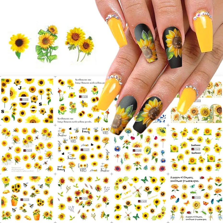 Naklejki Beauty Watermark Ins Summer, małe złote żółte, idealne do zdjęć. Dodaj letniego blasku i uroku swoim fotografiom.