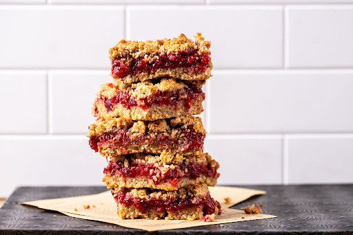 plum jam crumble bars
