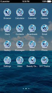 Blue Water Theme C Launcher(圖2)-速報App