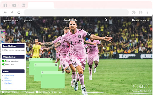 Lionel Messi Wallpapers New Tab