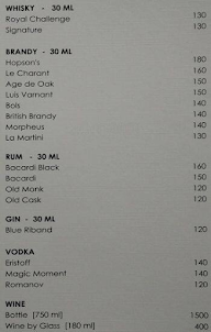 Casino Bar menu 5