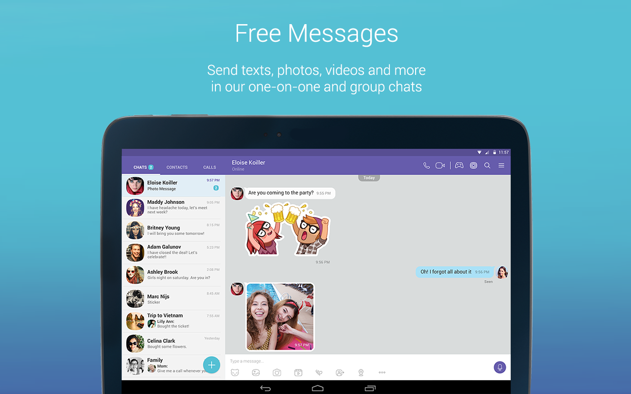   Viber Messenger- 스크린샷 