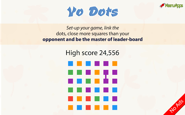 Yo Dots play online chrome extension