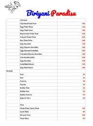 Biriyani Paradise menu 3