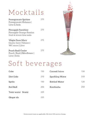 Rose - Mediterranean Restaurant & Wine Bar menu 