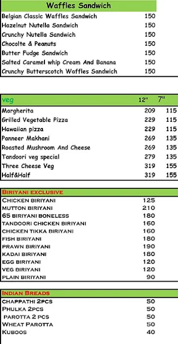 Gokul Mani Restaurant menu 