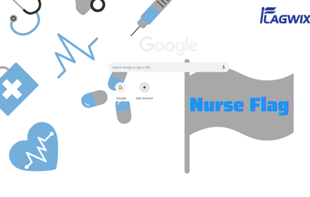 Nurse Flag Represents Medical Supplies small promo image