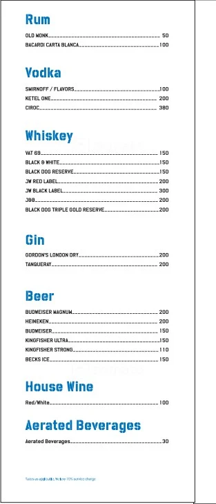 Koramangala Social menu 