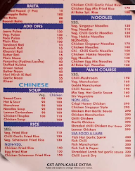 Al - Bake menu 1