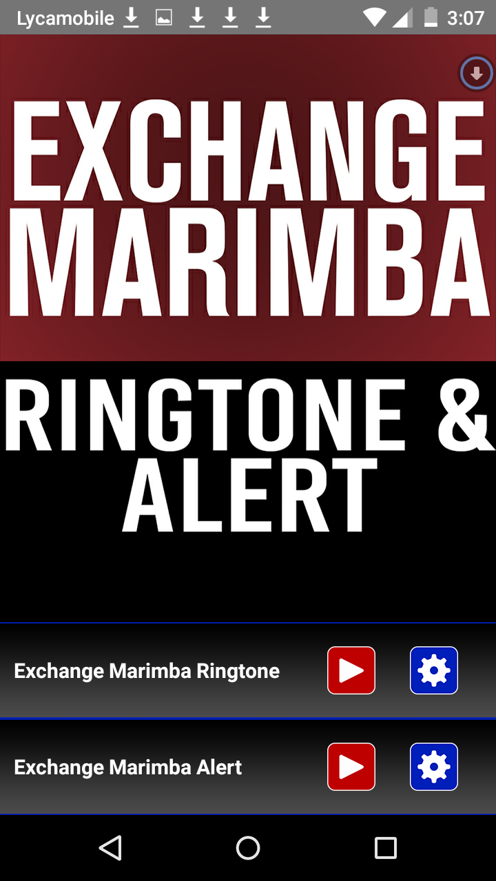 Exchange Marimba Ringtone Screen 1