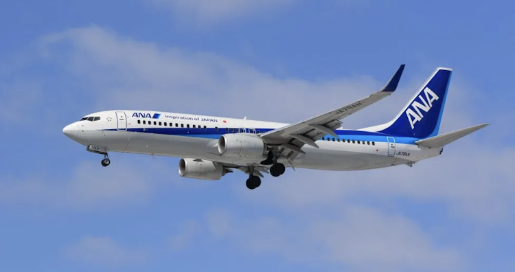 A file photo of an All Nippon Airways Boeing 737 at New Chitose Airport, Hokkaido, Japan.