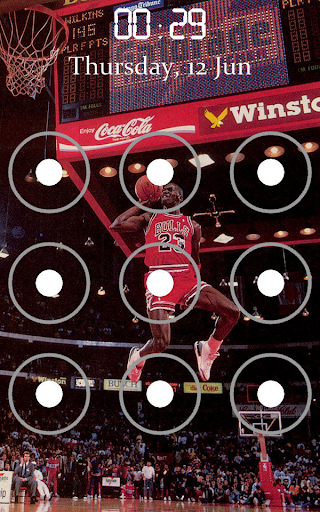 Michael Jordan Pattern Lock Screen