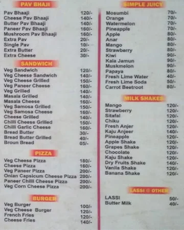 New Jalebi Junction menu 