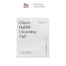 Bông thấm nước tẩy trang Della Born Cherry Bubble Cleansing Pad 12gr