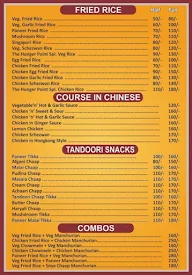 The Hungers Point menu 2